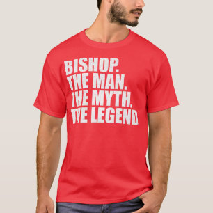 T-shirt Bishop Nom de l'évêque Nom de l'évêque
