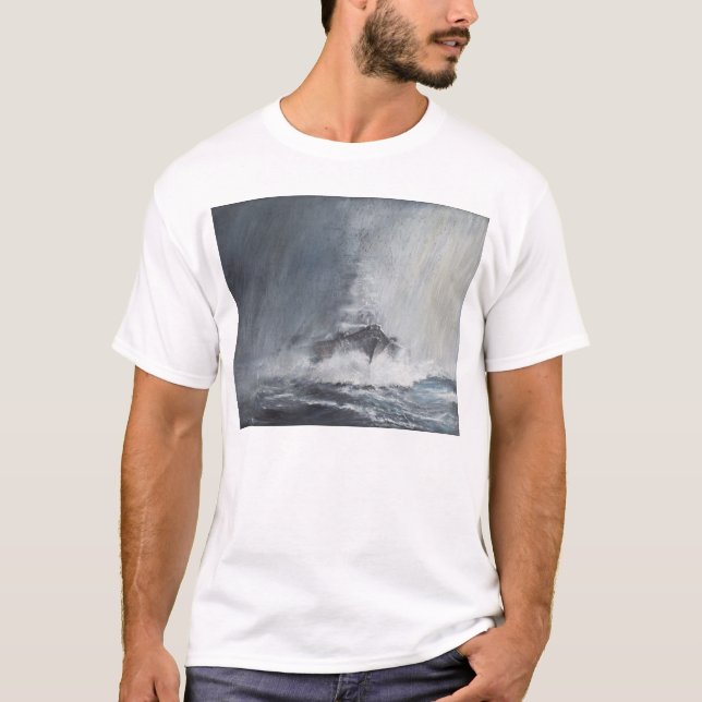 T-shirt Bismarck par des rideaux du verglas de pluie (Devant)
