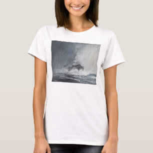 T-shirt Bismarck par des rideaux du verglas de pluie