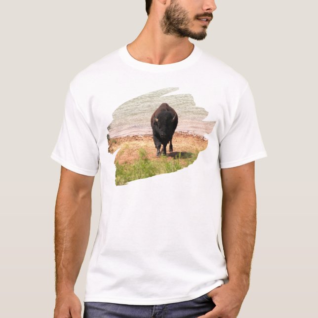 T-shirt Bison À L'Eau (Devant)