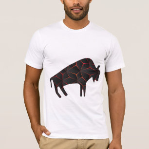 T-shirt Bison antique ou taureau préhistorique