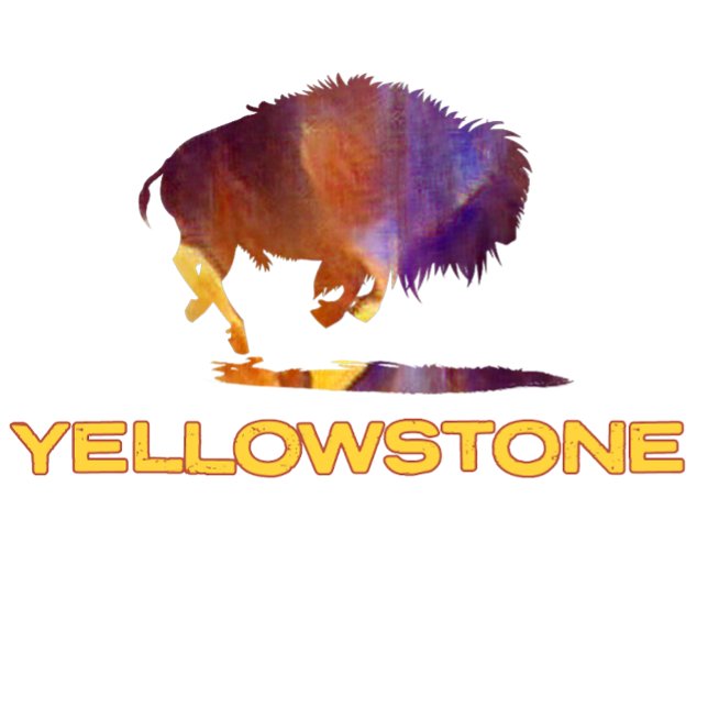 T-shirt Bison coloré de Yellowstone (Créateur téléchargé)
