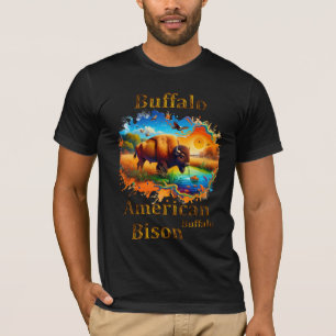 T-shirt Bison d'Amérique