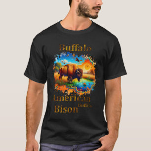 T-shirt Bison de Buffalo américain