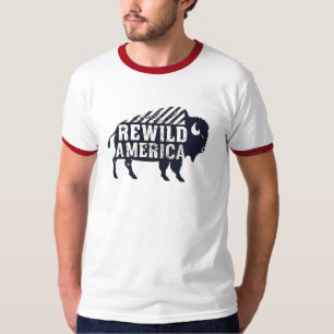 T-shirt Bison ReWild America
