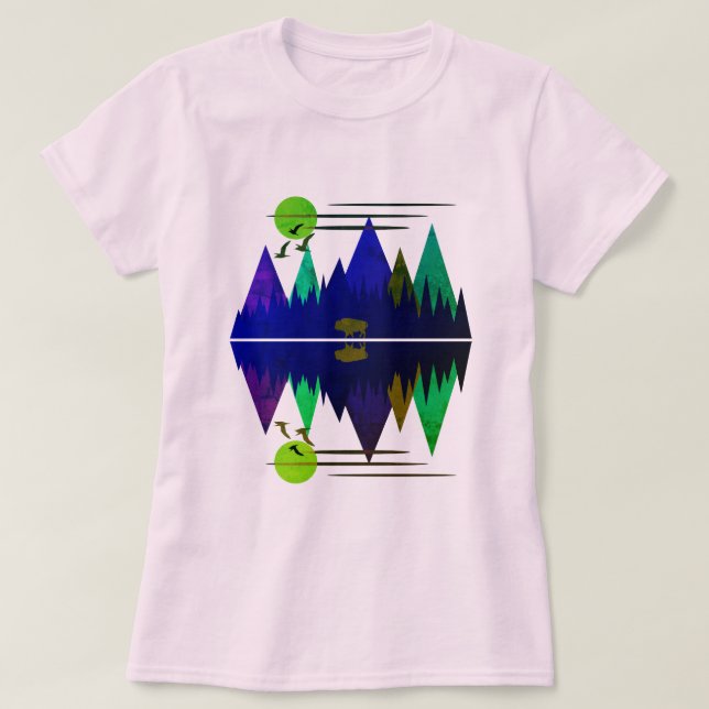 T-shirt Bison Solitaire #2 (Design devant)
