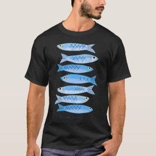 T-shirt Bisou bisou sardines