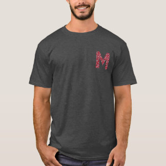 t-shirt Bisous Lettre M
