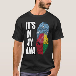 T-shirt Bissau Guinée Et Micronésien Mélange ADN Patrimoin