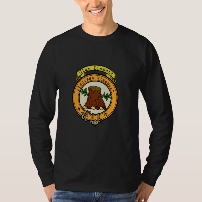 T-shirt Bissett Clan Scottish Crest (Devant)