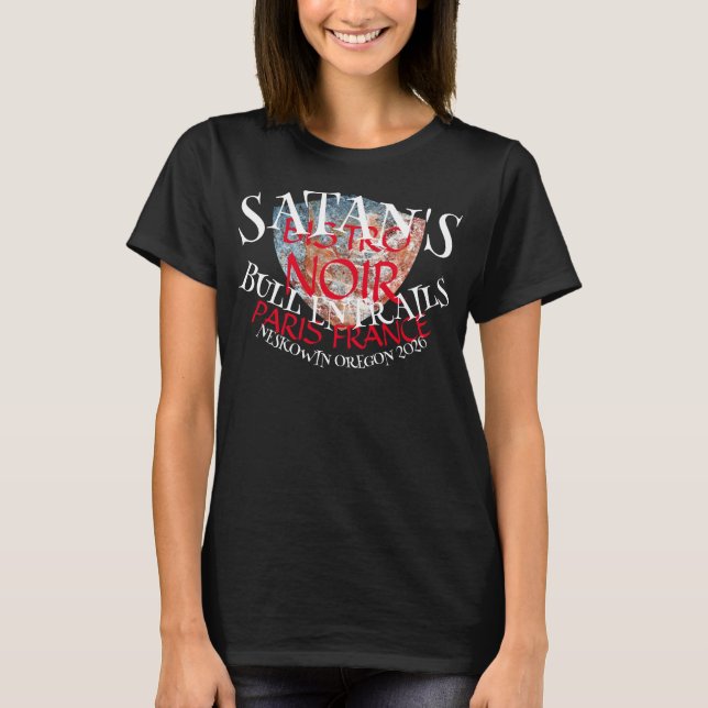 T-SHIRT BISTRO DE BOYAUX DE TAUREAU DE SATAN PARIS FRANCE (Devant)