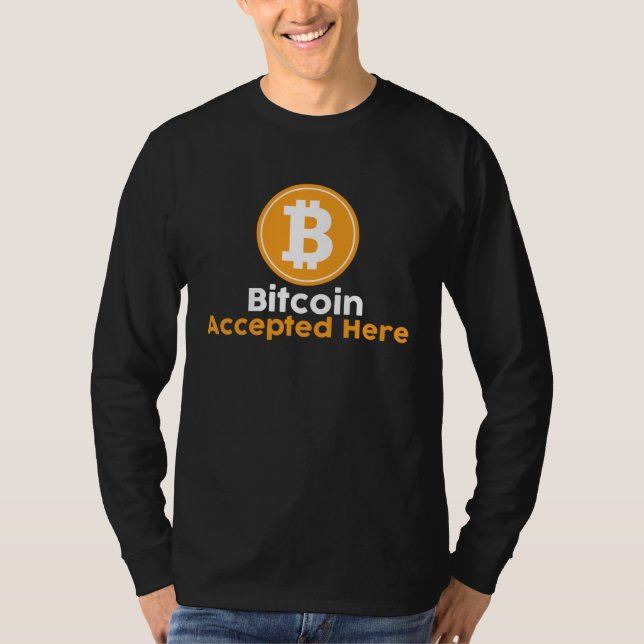 T-shirt Bitcoin Accepted Here (Devant)