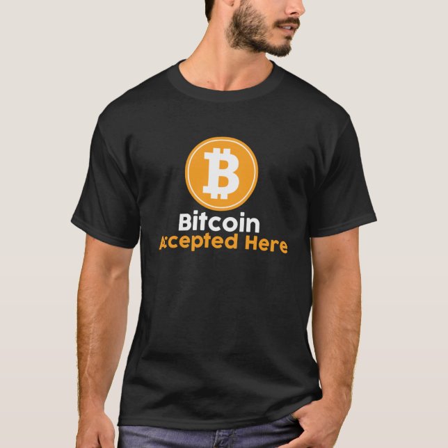 T-shirt Bitcoin Accepted Here (Devant)
