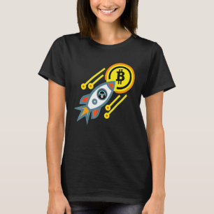 T-shirt Bitcoin Ape À La Lune Crypto Btc Trading