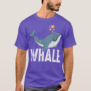 T-shirt Bitcoin Baleine Riche Cryptomonnaie À La Lune