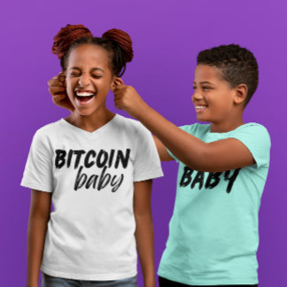 T-shirt bitcoin bébé garçon crypto cadeau de rue style bit