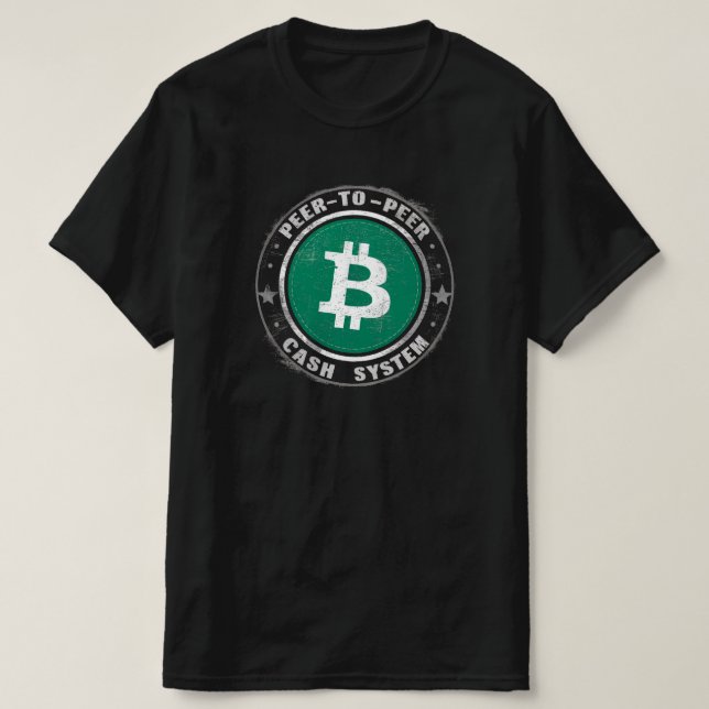 T-shirt Bitcoin Cash P2P (Design devant)