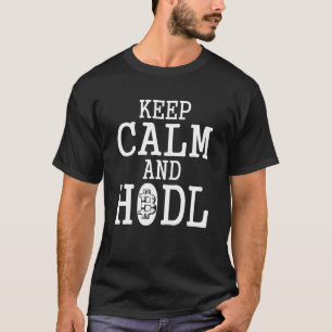T-shirt Bitcoin Crypto Conserver Le Calme Et Hodl 1