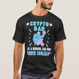 T-shirt Bitcoin Crypto Père Papa Trader Crypto