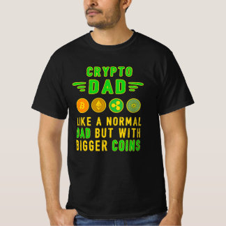 T-shirt Bitcoin Crypto Père Papa Trader Crypto