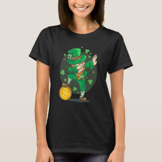 T-SHIRT BITCOIN DABBING LEPRECHAUN BITCOIN ST PATRICK'S DA