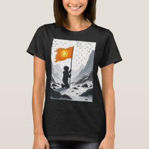 T-shirt Bitcoin Dark Forces Cachées De Sticker De Crypto