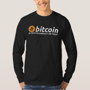 T-shirt BITCOIN En Cryptomonnaie Nous Avons Confiance Cryp