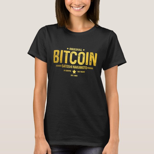 T-shirt Bitcoin Est 2009 Hodl Crypto Devise Btc Trader I (Devant)