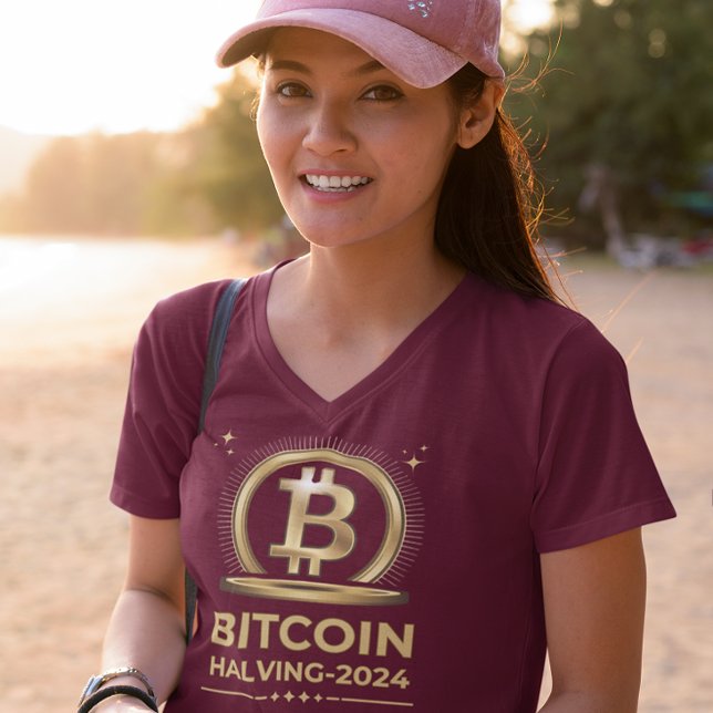 T-shirt BITCOIN HALVING 2024 Crypto Devise numérique (Créateur téléchargé)