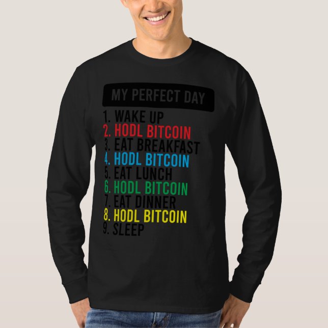T-shirt Bitcoin HODL Meme BTC   Idea for a Bitcoiner (Devant)