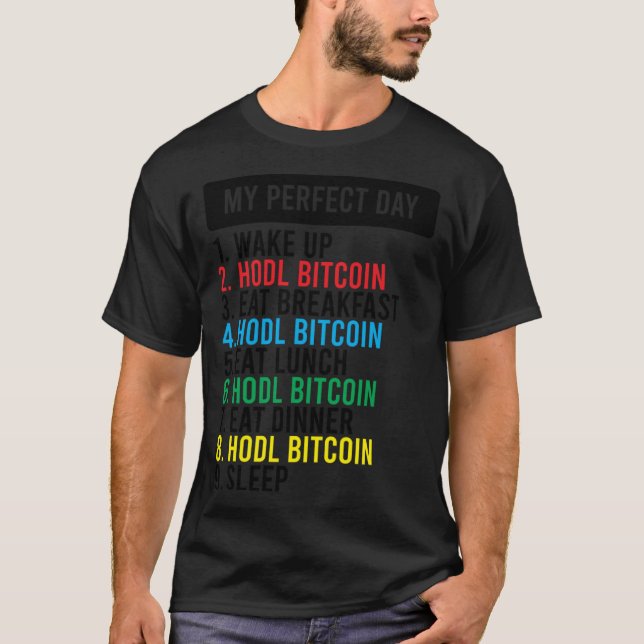 T-shirt Bitcoin HODL Mème BTC Idée pour un Bitcoiner (Devant)