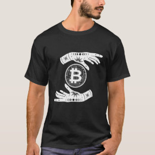 T-shirt Bitcoin Hodl tenir main Cryptomonnaie Digital C