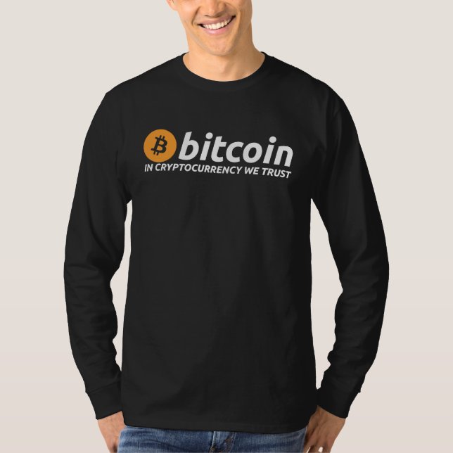 T-shirt BITCOIN In Cryptocurrency We Trust Crypto Digital  (Devant)
