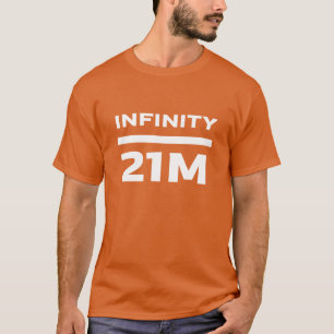 T-shirt Bitcoin Infinity divisé par 21 Million
