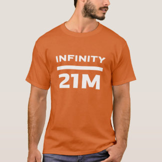 T-shirt Bitcoin Infinity divisé par 21 Million