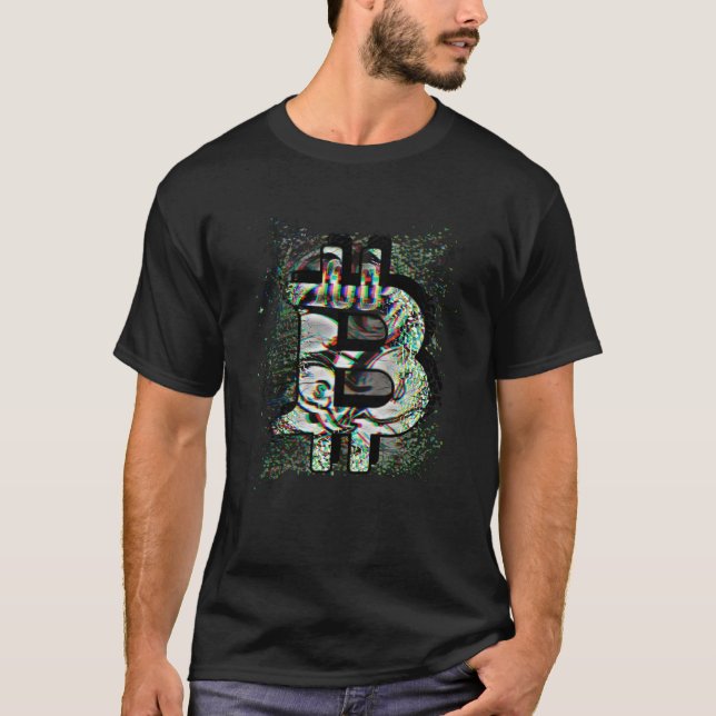 T-shirt Bitcoin Mining Crypto Currency Blockchain Apparel  (Devant)