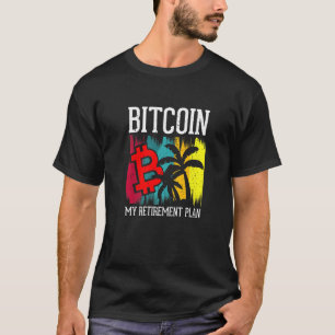 T-shirt Bitcoin Mon plan de retraite Devise Argent Vêtemen