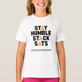 T-shirt Bitcoin RESTER HUMBLE PILE SATS Crypto