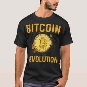 T-shirt Bitcoin Révolution BTC Cryptomonnaie Blockchain C