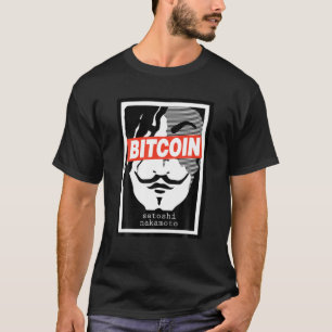 T-shirt Bitcoin Satoshi Nakamoto Face Cryptomonnaie T shi