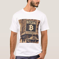 Bitcoin vintage BTC Publicité Crypto Design