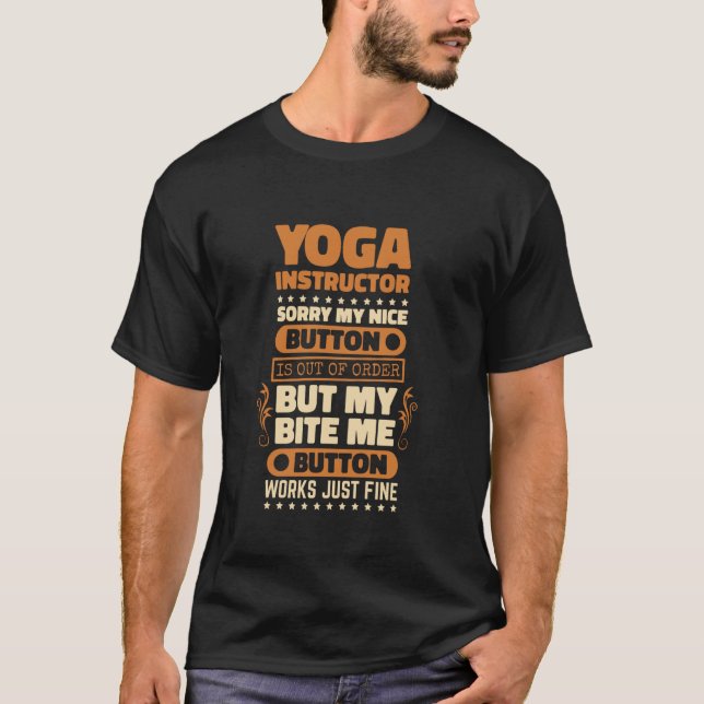 T-shirt Bite Me Button Works Conception pour Professeur de (Devant)