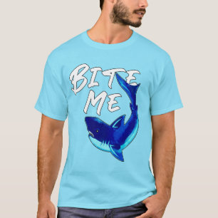 T-shirt Bite Me - Requin
