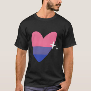 T-shirt Biual He Lgbtq Bi Pride Drapeau Amour Illustration