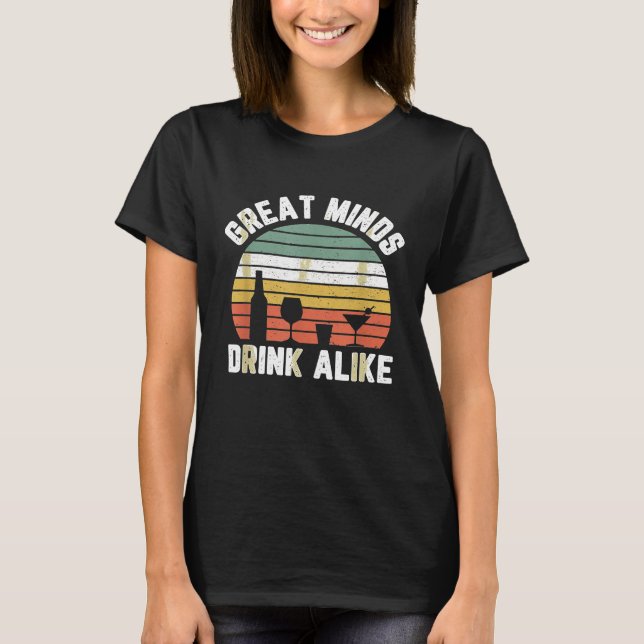 T-shirt Bizarre Gens Boire Comme Boire Alcool Bee (Devant)