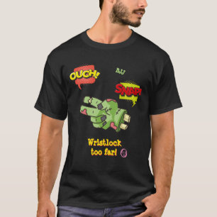 T-shirt BJJ Drôle Poignet Verrouiller Zombie Caricature ma