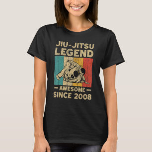 T-shirt BJJ Jiu Jitsu 14 Ans Légende stupéfiante depuis 20