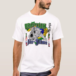 T-shirt BJJ marque le monde de Jiu-Jitsu