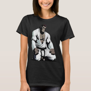 T-shirt BJJ MIXED MARTIAL ART Gorilla Brésil Jiu Jitsu Gra