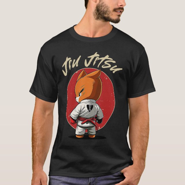 T-shirt BJJ MMA Fox   Brazilian Jiu Jitsu Grappling (Devant)